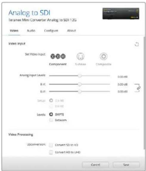 Blackmagic Design Teranex Mini 1 - "Video Processing"-Menu - 1