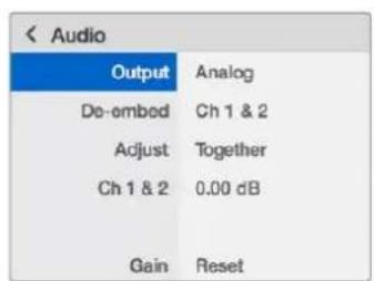 Blackmagic Design Teranex Mini 1 - Il menu impostazioni di Teranex Mini Smart Panel - 2