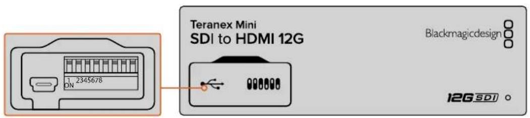 Blackmagic Design Teranex Mini 1 - Configuración mediante interruptores - 1