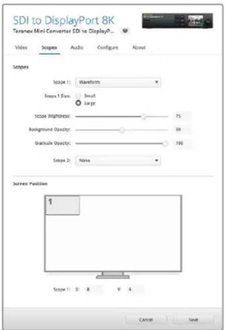 Blackmagic Design Teranex Mini 1 - Menu Visualizzatori - 2