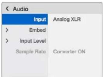 Blackmagic Design Teranex Mini 1 - Il menu impostazioni di Teranex Mini Smart Panel - 1