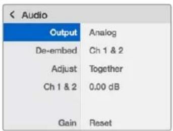 Blackmagic Design Teranex Mini 1 - Il menu impostazioni di Teranex Mini Smart Panel - 1