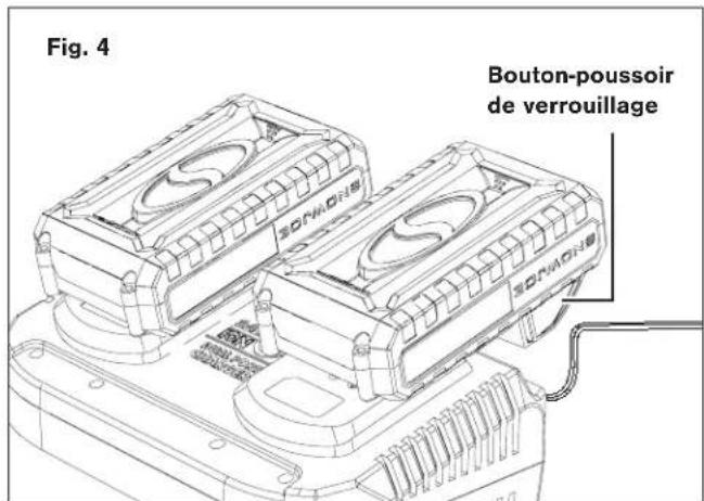 Sun Joe 24VX2TLR14 - Comment charger les batteries - 4