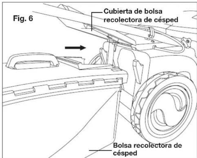 Sun Joe TRJ608E - Colocacion de la Bolsa recolectora de cesped - 3