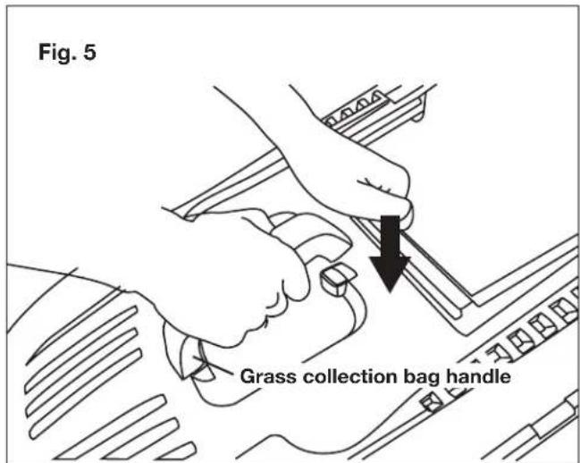 Sun Joe TRJ608E - Fitting the Grass Collection Bag - 2