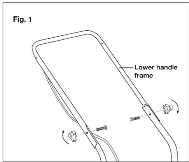 Sun Joe TRJ608E - Connecting the Upper and Lower Handle Frames - 1