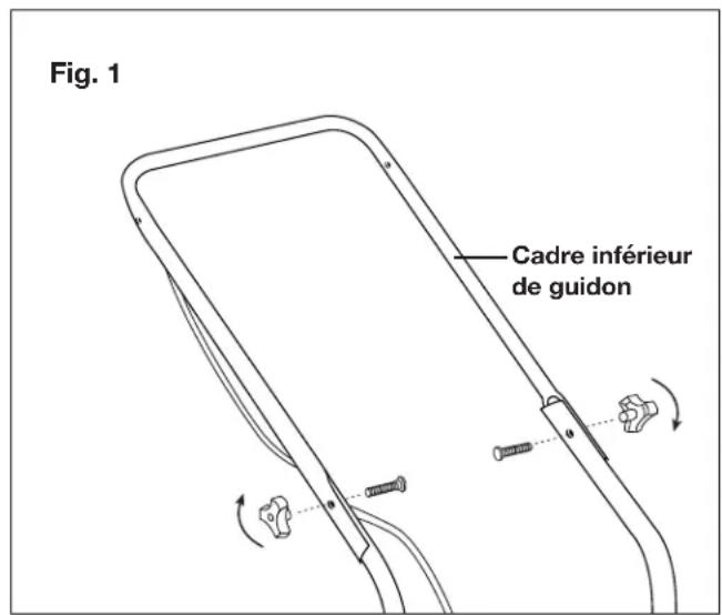 Sun Joe TRJ608E - Raccordement des cadres supérieur et inférieur de guidon - 1
