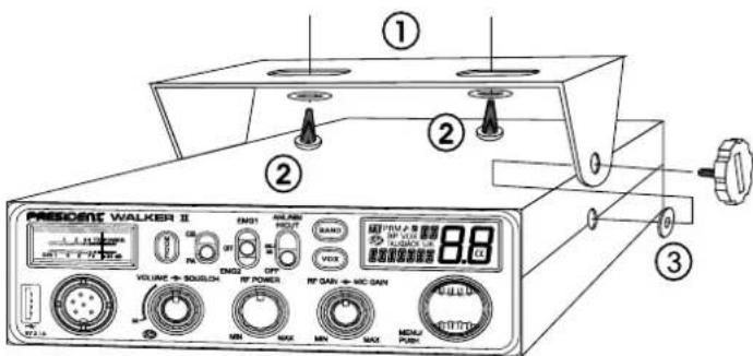 PRESIDENT Walker II - 1) GDZIE I JAK ZAMONTOWAC CB RADIO - 1