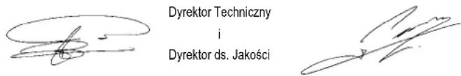 PRESIDENT Walker II - W przypadku zauważenia nieprawidłowosci: - 1
