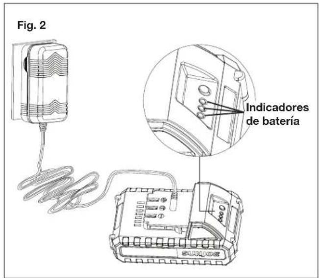 Sun Joe 24VGT10LTE - Carga de la bateria - 2
