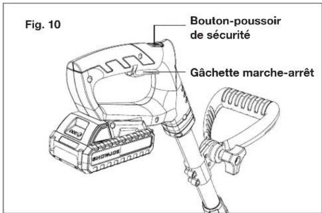 Sun Joe 24VTLRLTE - Démarrage et arrêt - 2
