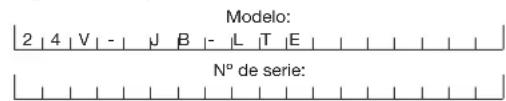 Sun Joe 24VJBLTE - Modelo y número de série - 1