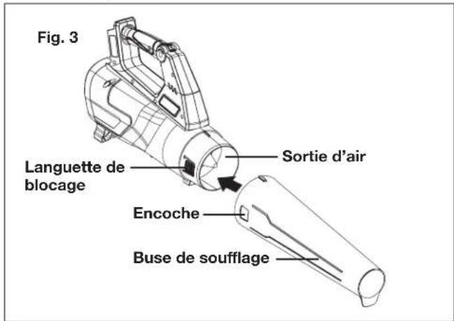 Sun Joe 24VJBLTE - Attaché de la buse de soufflage à tuyère - 1