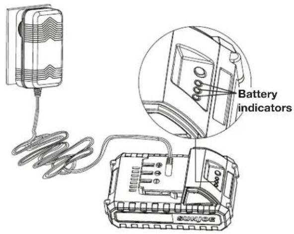 Sun Joe 24VJBLTE - Charging the Battery - 2
