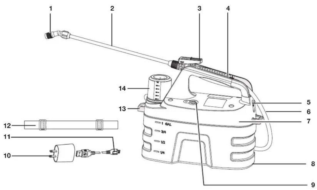 Sun Joe SJAPS1G - Conozca su rociador inalámbrico de químicos multi-propósito - 1