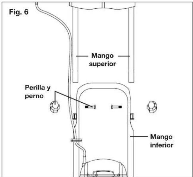 Sun Joe TJ600E - Conexión de los mangos - 6