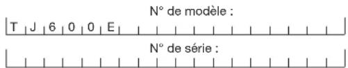 Sun Joe TJ600E - Numéros de modèle et de série - 1