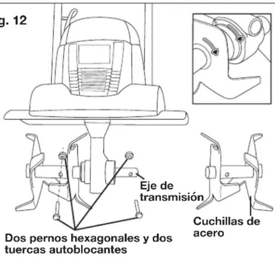 Sun Joe TJ600E - Cambio de cuchillas - 2