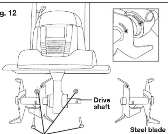 Sun Joe TJ600E - Changing the Blades - 2