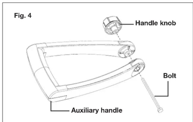 Sun Joe 24VTBLTE - Fitting the Auxiliary Handle - 1