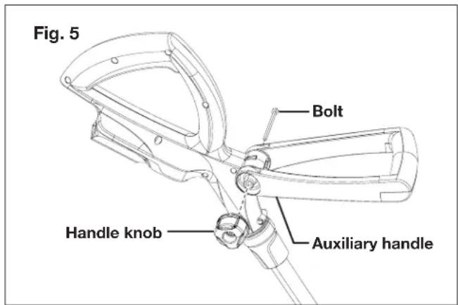 Sun Joe 24VTBLTE - Fitting the Auxiliary Handle - 2