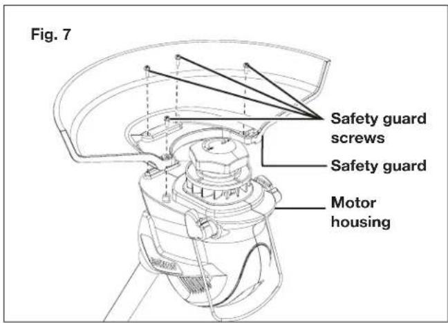 Sun Joe 24VTBLTE - Fitting the Safety Guard - 2