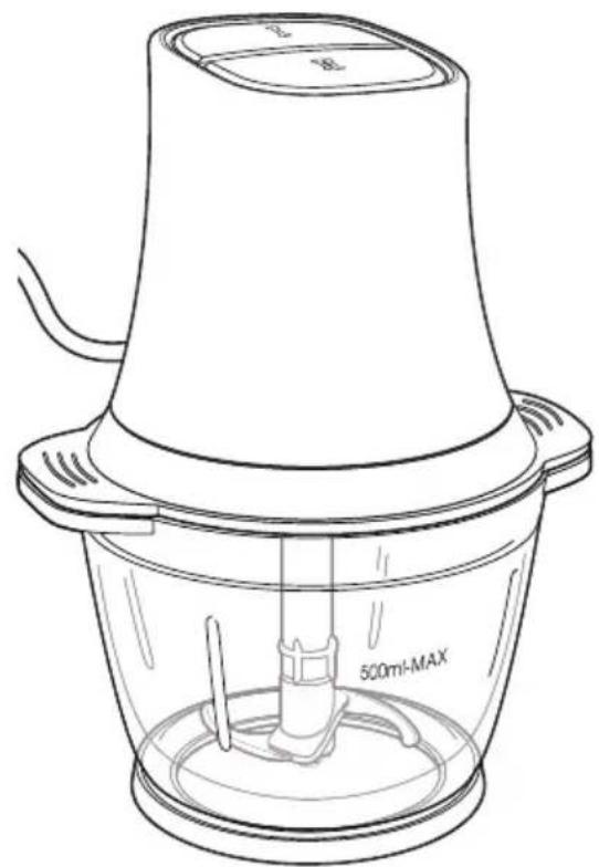 QUIGG GTMC07 - Elektrische minihakker   Hâchoir électrique mini   Elektrischer Mini-Hacker - 1
