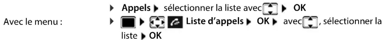 GIGASET Comfort 550HX - Ouvrir le journal des appels - 1