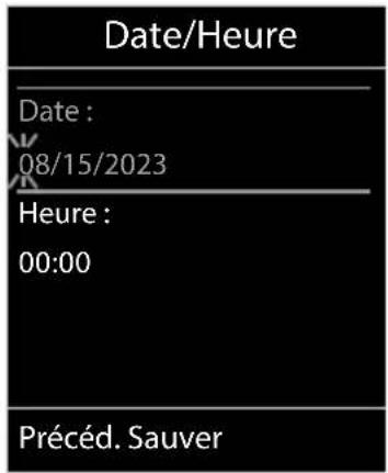 GIGASET Comfort 550HX - Régler la date et l'heure - 11
