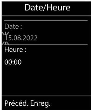 GIGASET Comfort 500HX - Régler la date et l'heure - 3