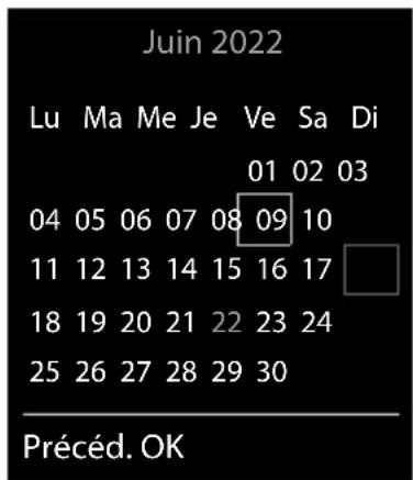 GIGASET Comfort 500HX - Calendrier - 1