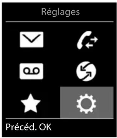 GIGASET Comfort 500HX - Menu principal - 1