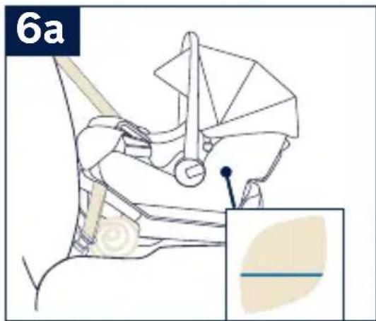 Nuna Pipa Lite - Installation de la base - Ceinture sous-abdominale et sous-abdominale/baudrier - 4