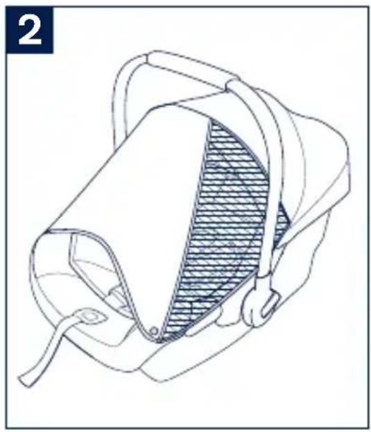 Nuna Pipa Lite - Seat Pad Removal - 1