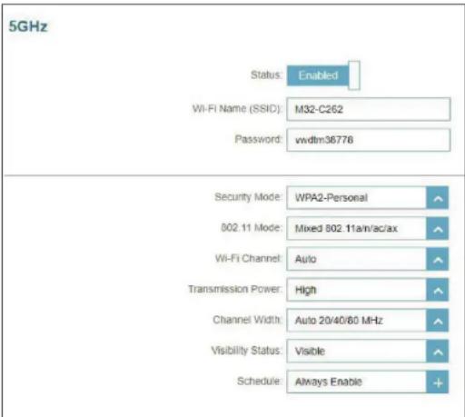 D-LINK Eagle Pro Ai M322 - État de visibilité - 1