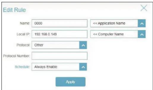D-LINK Eagle Pro Ai M322 - Transfert de port - Serveur virtuel - 2