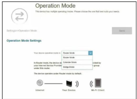 D-LINK Eagle Pro Ai M322 - Paramètres du mode de fonctionnement - 1