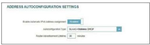 D-LINK Eagle Pro Ai M322 - Paramètres avancés... Paramètres de configuration automatique de l'adresse - 1