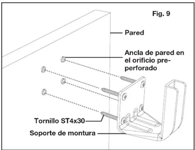 Sun Joe SJPH1500E - Instalación de la montura de pared - 2