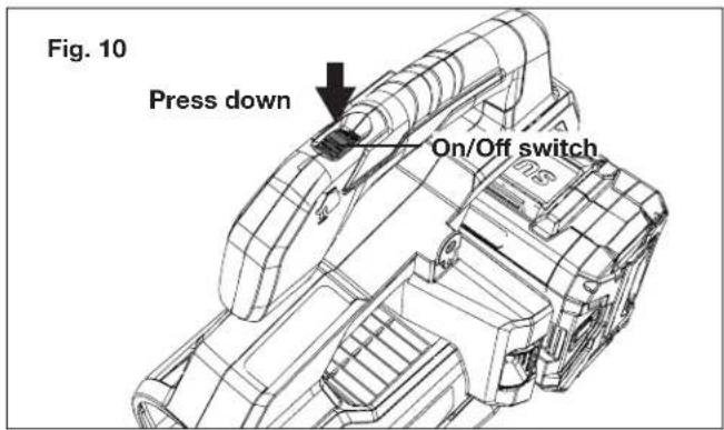 Sun Joe ION100V550JBCT - Starting + Stopping - 3