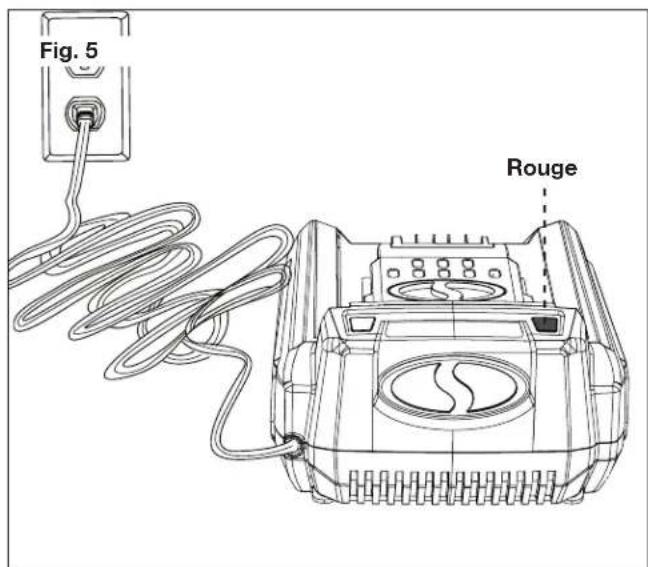 Sun Joe ION100V550JBCT - Comment charger la batterie - 2