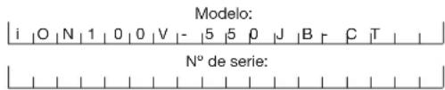 Sun Joe ION100V550JBCT - Modelo y número de serie - 1