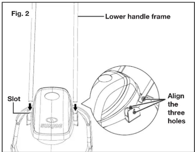 Sun Joe MJHVR12E - Handle Assembly - 2