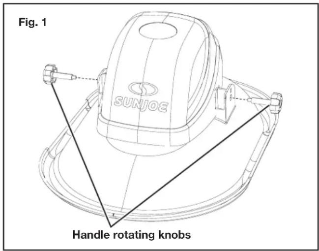 Sun Joe MJHVR12E - Handle Assembly - 1