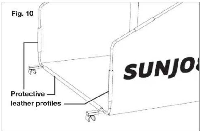 Sun Joe 24VCRLM15 - Grass Collection Bag Assembly + Fitting - 2
