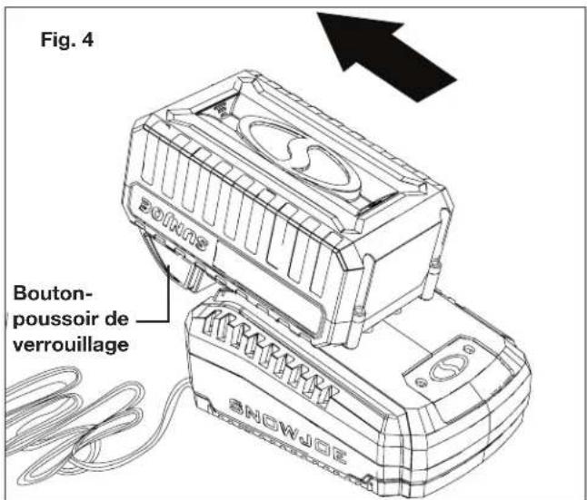 Sun Joe 24VCRLM15 - Comment charger la batterie - 4