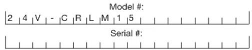 Sun Joe 24VCRLM15 - Model + Serial Numbers - 1