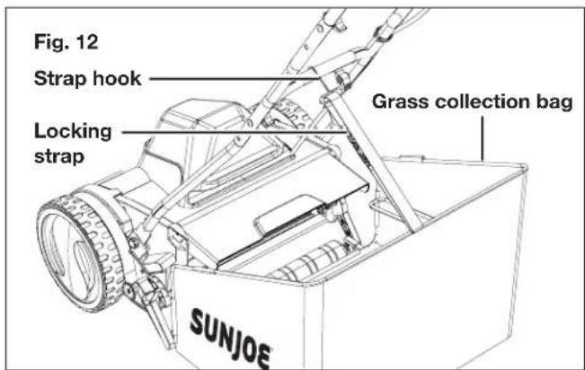 Sun Joe 24VCRLM15 - Grass Collection Bag Assembly + Fitting - 4