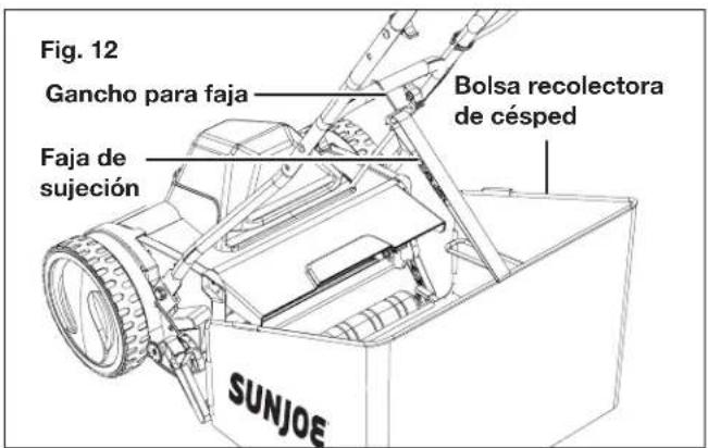 Sun Joe 24VCRLM15 - Ensamblado y colocación de la bolsa recolectora para césped - 4