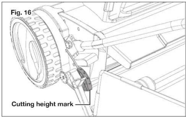 Sun Joe 24VCRLM15 - 4-Position Height Adjustment: - 1